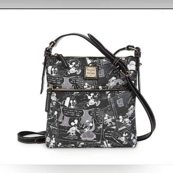 HTF Dooney & Bourke 2013 D23 Reverse Comics Crossbody - Picture 1 of 12